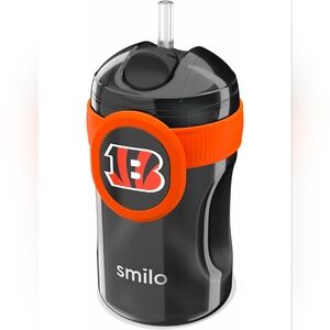 Smilo Straw Cup - Cincinnati Bengals Officially Licensed NFL Sippy Cup 8.5oz